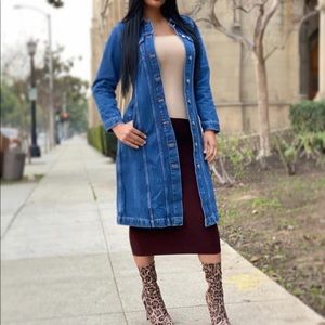 GAP Iconic Denim Duster Jacket